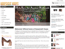 Tablet Screenshot of harpsicle-harps.com